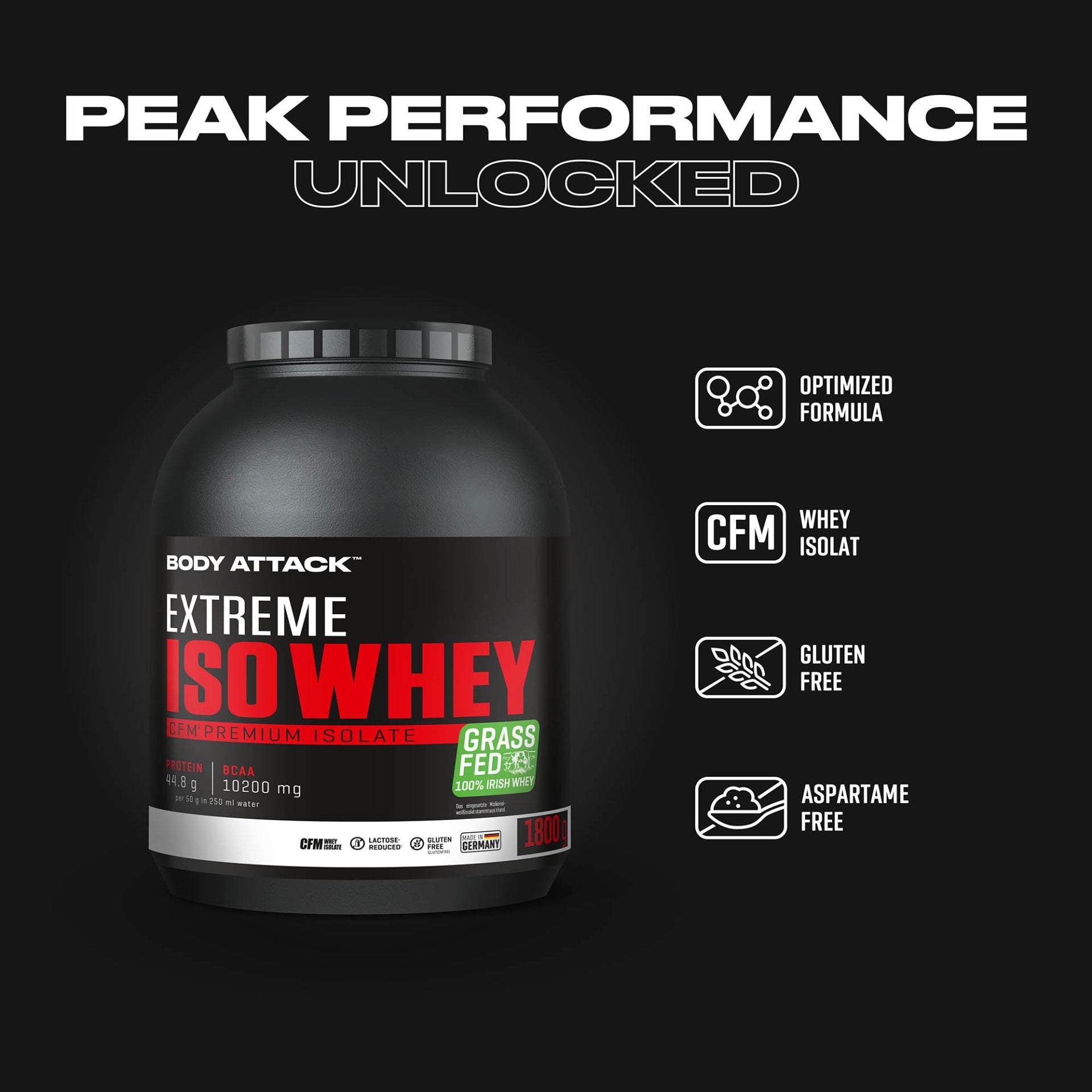 BODY ATTACK - Extreme Iso Whey 1.8KG
