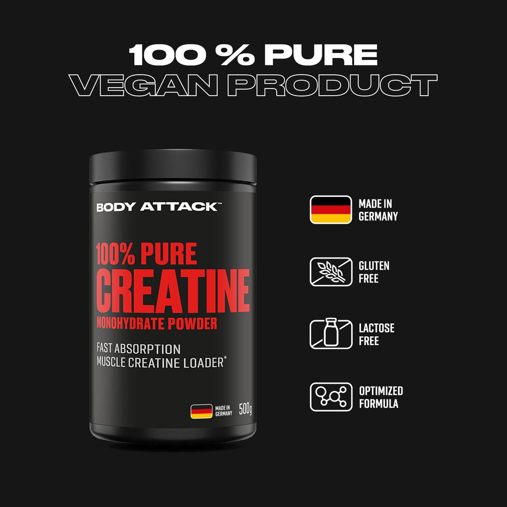 BODY ATTACK - 100% Pure Creatine 500g