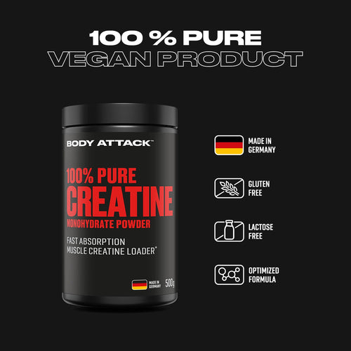 BODY ATTACK - 100% Pure Creatine 500g