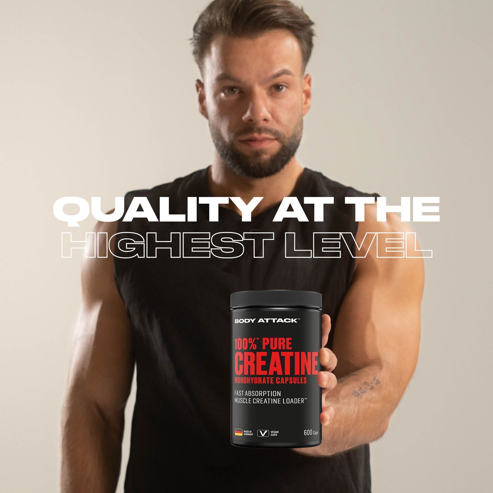 BODY ATTACK - 100% Pure Creatine 500g